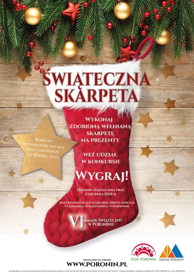 Świąteczna Skarpeta wraca do Poronina. Ruszył konkurs dla najmłodszych
