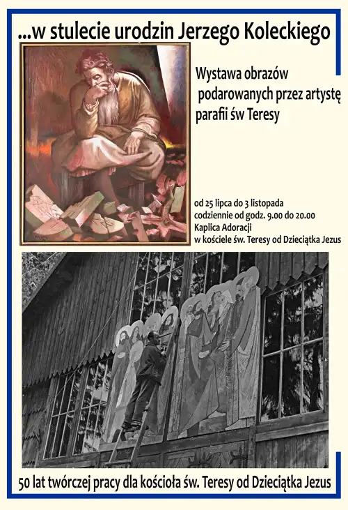 Modlitwa kolorem i światłem, wystawa Jerzego Koleckiego w kościele św. Teresy