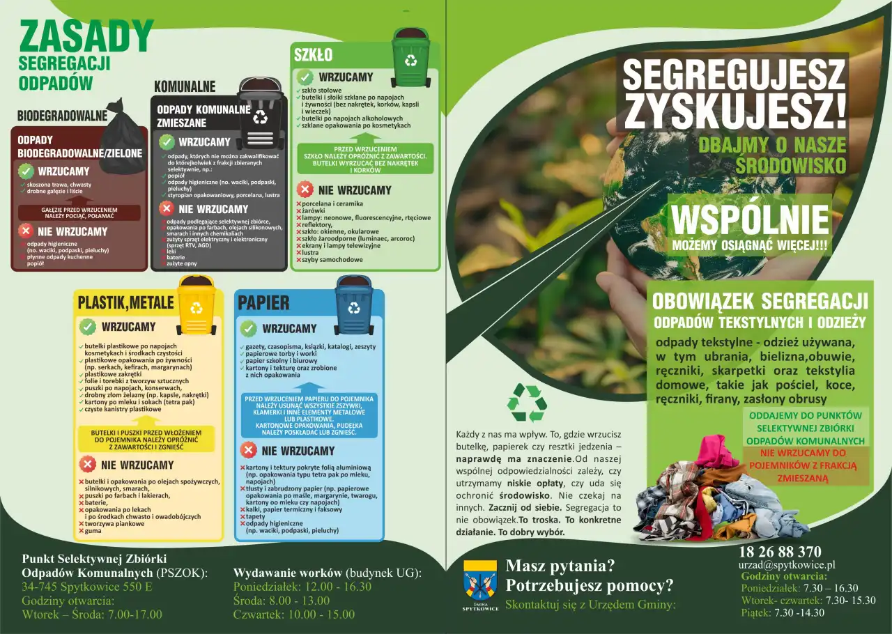 Jak prawidłowo segregować śmieci? Gmina przygotowała poradnik dla mieszkańców