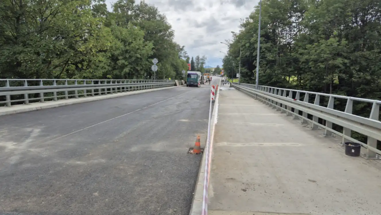 Otwarcie mostu na drodze powiatowej Powstańców Śląskich w Zakopanem