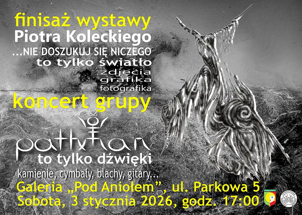 Światło, forma i dźwięk. Finisaż wystawy Piotra Koleckiego w Galerii „Pod Aniołem”