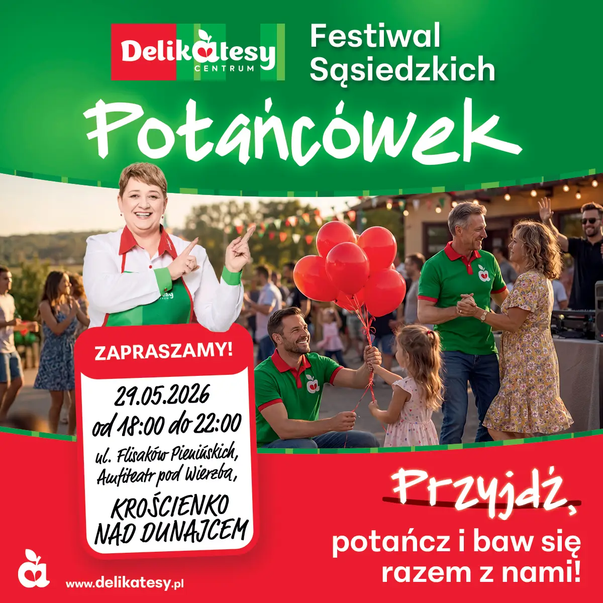 W ten weekend w Krościenku nad Dunajcem - sąsiedzka potańcówka pod gołym niebem!