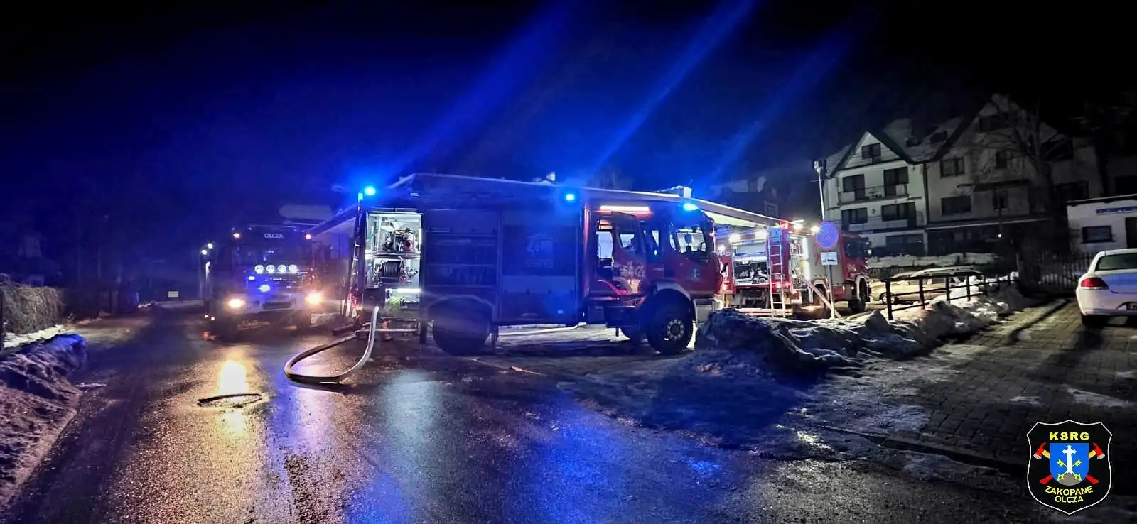 Zakopane: Pożar w budynku mieszkalnym, szybka reakcja zapobiegła większym stratom