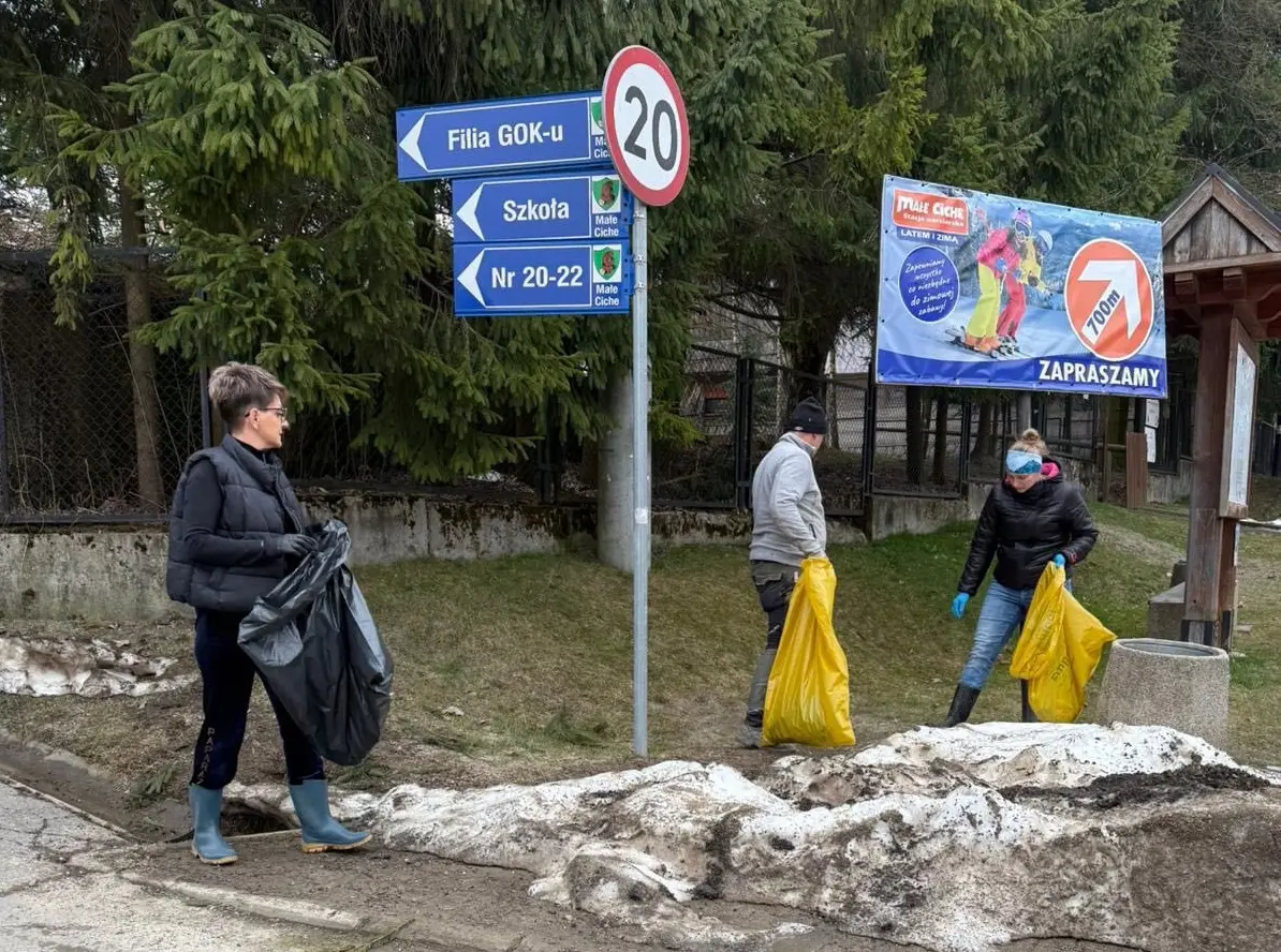 Małe Ciche rozpoczęło akcję sprzątania w gminie Poronin