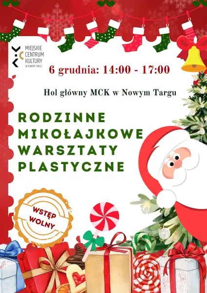 Kreatywne Mikołajki w Nowym Targu. Zrób ozdobę i zabierz ją do domu